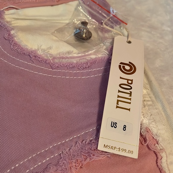 Colorblock denim shorts! 💕 - Picture 2 of 3